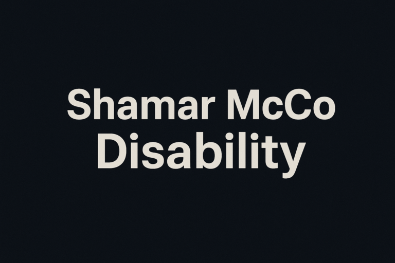 Shamar McCo Disability